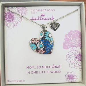 Stainlesss Steel Garden Heart Mom Pendant